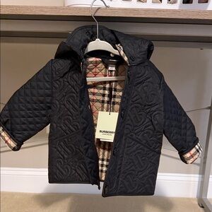 Burberry Black Quilted Kids Puffer Jacket
